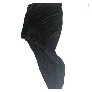 Asymmetrical black skirt